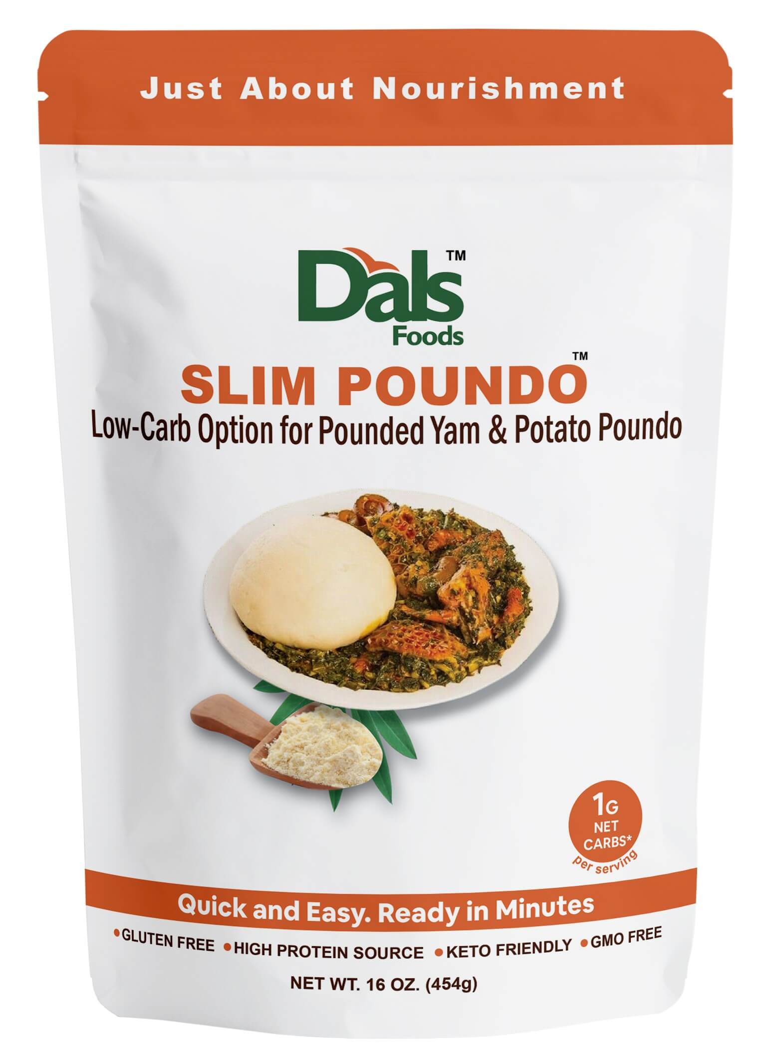 Slim Poundo | Fufu Powder | Gluten Free Flour - Dals Foods